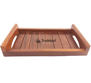 Bandeja de Servir y Plato Decorativo de Madera Moderna de Lujo, Hechos a Mano, de Primera Calidad, Móviles, para Mesa de Comedor, Tradebyd - Product Image 2
