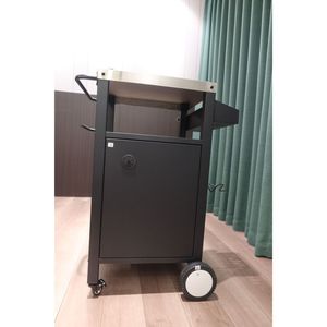 Carrello per Barbecue da Esterno con Vano Portaoggetti, Mobili da Patio e Utensili per BBQ, Pratico Tavolo da Esterno con Ganci per Spezie - Product Image 4