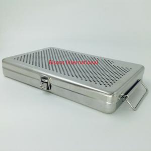 ถาดสเตนเลสขนาดใหญ่สำหรับฆ่าเชื้อแบบขายส่งของไบซัน พร้อมแผ่นซิลิโคน 2 ชิ้น |   กล่องจัดเก็บเครื่องมือผ่าตัดแบบแมนนวล CE - Product Image 2