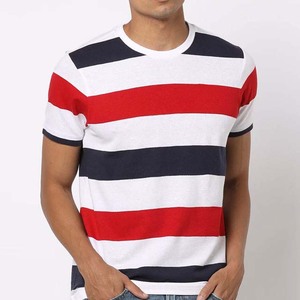 เสื้อยืดถักสั่งทำขายส่งจากคลังสินค้าในสหรัฐอเมริกา สำหรับผู้ชาย ผ้าฝ้ายแท้ 180GSM เป็นมิตรกับสิ่งแวดล้อม ระบายอากาศได้ดี สวมใส่สบาย แขนสั้น พิมพ์ลาย - Product Image 1