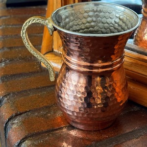 Pure <b>Copper</b> Coffee Mug Best Quality Indian Made Moscow <b>Copper</b> Mug Wholesale Metal Tea & Coffee Drinking <b>Cup</b> With Handle - Product Image 3