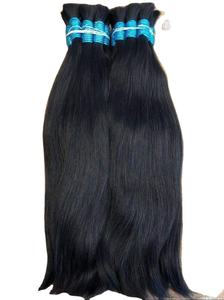 Extensiones de cabello humano sin procesar y virgen indio 100% a granel a precio de fábrica mayorista de la India - Product Image 2