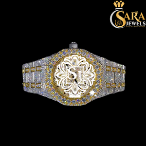 นาฬิกาข้อมือเพชรคุณภาพพรีเมียมระดับไฮเอนด์ สีขาว ประดับเพชรเต็มเรือน สำหรับโอกาสพิเศษในสำนักงานและเป็นของขวัญ ราคาดีที่สุด - Product Image 3
