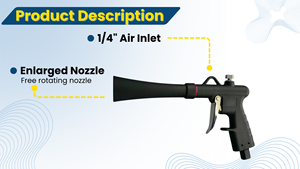 Profesional 1/4 "500ml Tornado Gun Car Cleaning Gun para limpieza exterior - Product Image 3