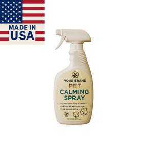 Nuevo Aromasong Int. de Marca Privada Spray Calmante para Mascotas de 4oz, Hecho en EE. UU., Ecológico, Simple, con Logotipo Personalizado, Eficaz contra Olores Fuertes para Todos - Product Image 1
