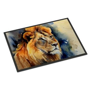 Lion Design Paillasson Antidérapant Lavable Low Pile 24H X 36W Tapis d'entrée intérieur et extérieur pour porte d'entrée - Product Image 1