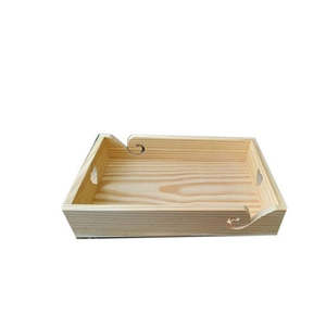 Plateau de service en bois d'art moderne, design élégant à 6 compartiments pour le café, le thé, les aliments, vaisselle, article promotionnel - Product Image 3