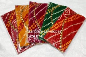 Sac à main artisanal en tissu Bandhani 8x4 pouces, pochette ethnique indienne traditionnelle avec garniture Zari, sac compact de mode pour femme, vente en gros - Product Image 5