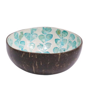 Coquille de noix de coco naturelle polie - Incrustation de perles en mosaïque - Organisateur de bijoux décoratif - Product Image 2