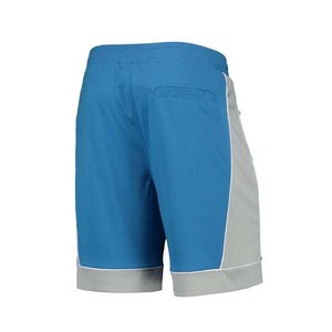 Shorts Bermuda pour homme bleus à séchage rapide avec bande latérale et cordon de serrage à la taille, vêtements de sport décontractés - Product Image 3