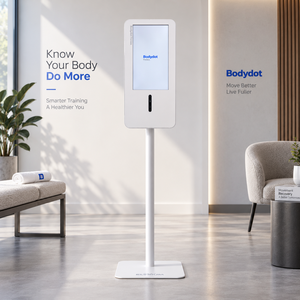 โซลูชันวิเคราะห์ท่าทางอัจฉริยะด้วย AI รุ่น Bodydot BDF1000 พร้อมระบบตรวจวัดอัตราการเต้นของหัวใจ หน้าจอ LCD โครงสร้างอะลูมิเนียมอัลลอยด์ สำหรับการฝึกอบรม - Product Image 1