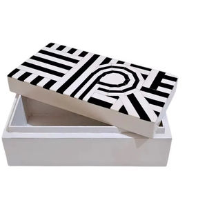 Caja de Joyería Decorativa Hecha a Mano con Diseño Marroquí de Flor de Amor con Incrustaciones de Hueso Ecológica, Decoración para Mesa del Hogar, Año Nuevo - Product Image 1