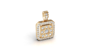 Colgante de Boda Clásico con Diamante Cultivado en Laboratorio Aarinya, Corte Brillante, Color G, Chapado en Oro de 9K, Certificado IGI - Product Image 6