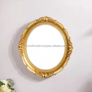 Luxury Wedding Decorative Wall Mirror for Living Room Modern Design with Golden <b>Metal</b> <b>Frame</b> Handmade Lightweight Wall Mirror - Product Image 3