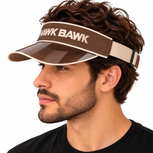 Visera Deportiva Unisex con Rayas, Ajustable, con Visera Curva y Correa Ajustable, 100% Poliéster, Protección UV, para Uso Casual al Aire Libre - Product Image 3