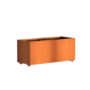 High Quality Design Round Rust Finish Metal Outdoor Planter Modern Industrial Style Freestanding Garden Container Planters - Product Image 3
