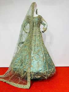 Conjunto de Boda de Lujo Real, Vestido de Novia con Pedrería Jarkan y Falda Amplia, con un Dupatta Impresionante, Elegante Vestido de Novia para Mujer - Product Image 3