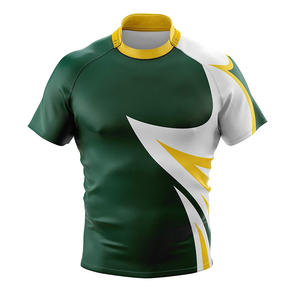 Nouveau design 2026 – Maillot de rugby multicolore à manches courtes avec col montant – Personnalisable - Product Image 3
