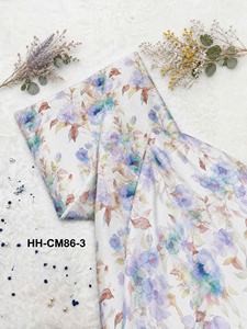 Tissu polyester imprimé floral Viet Thang 8027, 58/60 pouces, tissé, respirant, léger, pour rideaux et textiles de maison - Product Image 4