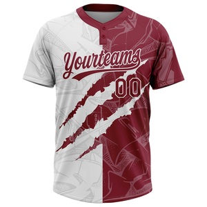 ซื้อเลย! เสื้อซอฟต์บอลชายสำหรับทีมของคุณ พิมพ์ลายแบบ Sublimation ระบายเหงื่อได้ดี แขนสั้น ทรงปกติ สำหรับผู้ใหญ่ ชุดทีม - Product Image 1