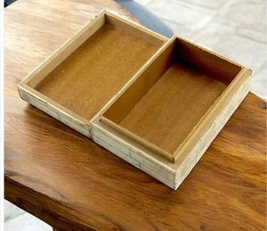 Elegant Classic Durable Wood Resin Handcrafted Customizable <b>Trinket</b> Jewellery <b>Box</b> Sleek Unique Pattern Storage Solution for - Product Image 2