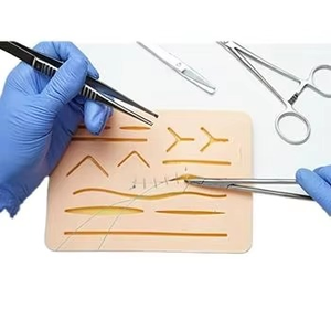 Kit de pratique de suture de qualité supérieure avec coussinet en silicone, instruments de formation chirurgicale, kit de formation pour étudiants en médecine, kit de pratique réutilisable - Product Image 3