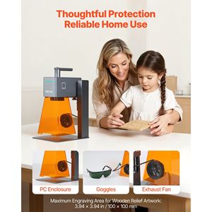 Grabador Láser Portátil de 12W, Cortador Láser Azul, Alta Velocidad de 5000 mm/s, Precisión de Grabado de 0.01 x 0.01 mm, Máquinas de Grabado Láser - Product Image 6