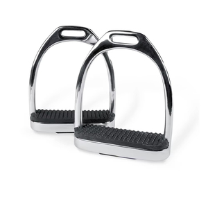 Estribos de Aluminio Ligeros de Alta Calidad para Montar a Caballo, Acabado Brillante, Hierros de Seguridad Ingleses, Equipo Ecuestre Ancho - Product Image 1