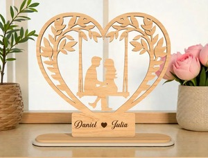 Modern Romantic Wood Picture <b>Frames</b> for Home Decoration for Couples' Anniversaries Birthdays Graduations Weddings - Product Image 3