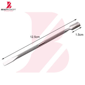 Pousse-cuticules professionnel en acier inoxydable à double tête, outils de manucure pour nettoyer les ongles et les ongles d'orteils - Product Image 2