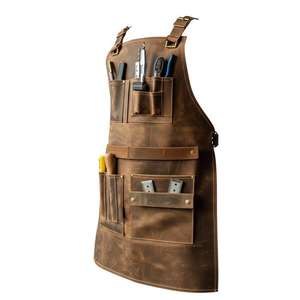 Delantal de Cuero Personalizado, Regalo para Él y Ella, Equipo Profesional para Barbacoa, Carpintería y Soldadura, Grabado Personalizado, Protección a Prueba de Olores - Product Image 3