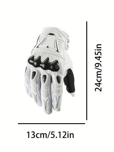 Guantes de Motocicleta de Cuero Resistentes a Impactos, con Armadura de Fibra de Carbono, para Carreras, Seguridad, Venta al Por Mayor para el Mercado Estadounidense - Product Image 4