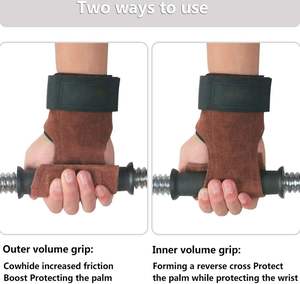 Gants de musculation et d'entraînement de fitness avec paume antidérapante et sangles réglables pour hommes et femmes - Product Image 6