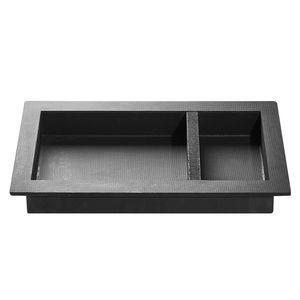 Niche de douche murale moderne 16x28x4 pouces avec séparateur mobile, organiseur de rangement carré pour savon/shampooing pour salle de bain - Product Image 6