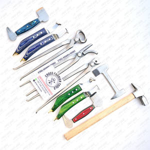 Kit de herramientas Farrier 3 alicates de corte incluyen pinza afilada, remachador y extractor también amortiguadores de pezuña 2 bucles y 2 cuchillos de hoja grande - Product Image 4