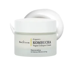 Herbloom Kombucha Vegan Collagène Crème Corporelle Haute Qualité 50mL pour Nourrir Votre Peau - Product Image 1