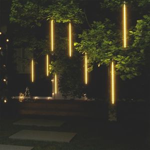8 pz luci meteore 2 Ft bianco caldo 288 led luci da giardino per interni esterni - Product Image 1