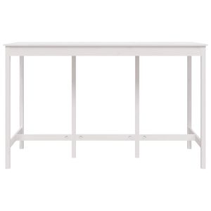 Tavolo da Bar bianco "x 31.5" x 43.3 "70.9 in legno massello - Product Image 3
