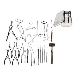 ชุดเครื่องมือผ่าตัดเสริมจมูก ชุดเครื่องมือผ่าตัดทางหู คอ จมูก อุปกรณ์ผ่าตัดจมูก ทำจากสแตนเลส คุณภาพมาตรฐานสหรัฐอเมริกาและยุโรป - Product Image 1