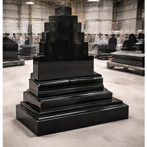 Dalles de granit noir absolu poli et flammé d'Afrique, modernes et de qualité supérieure, à prix compétitif pour projets extérieurs - Product Image 6