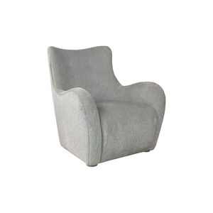 Sedia di accento girevole in tessuto color zinco per soggiorno - Product Image 3