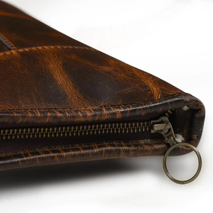 Bolsa de Cuero para Armas Fabricada Profesionalmente, Personalizada OEM, de Cuero Genuino, Impermeable y Resistente al Viento, Funda de Cuero para Armas - Product Image 5