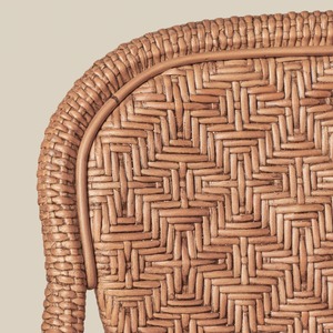Silla de Comedor de Ratán Tejida a Mano de Primera Calidad con Reposabrazos, Estilo Francés, para Cafetería, Restaurante, Hotel, Resort - Product Image 5