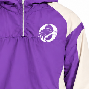 <b>Mens</b> Purple Neutral Nylon Quarter Zip <b>Hoodie</b> Shorts Set Contrast Color Lightweight Training <b>Running</b> Casual Athletic Outfit - Product Image 5