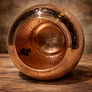 Nouvelle Arrivée Distributeur d'Eau en Cuivre avec Couvercle Design Martelé Vintage Grande Capacité pour Usage Domestique et Fêtes - Product Image 5