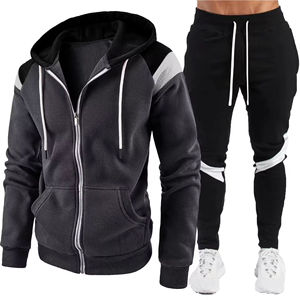 Ensemble de survêtement deux pièces à capuche pour homme, style tendance, nouvelle collection hiver, 100% coton, haute qualité, vente en gros - Product Image 2