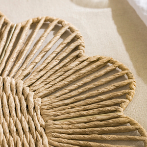 Napperons de table en corde de papier tressée style rustique, taille personnalisée, pour décoration de table à manger, fête de mariage - Product Image 3