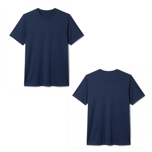 เสื้อยืดผู้ชายดีไซน์ล่าสุด สีพื้น ทรงปกติ ผ้าฝ้าย 100% คุณภาพสูง แขนสั้น - Product Image 4