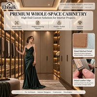 Système de dressing en cuir avec finition haut de gamme, conception sur mesure pour les projets d'aménagement de meubles complets pour l'hôtellerie