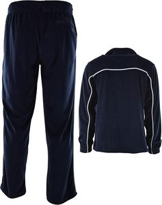 Men's <b>Velour</b> <b>Tracksuit</b> with Zippered Pockets 2 in 1 Design Drawstring Closure Midweight Thickness-Winter - Product Image 3